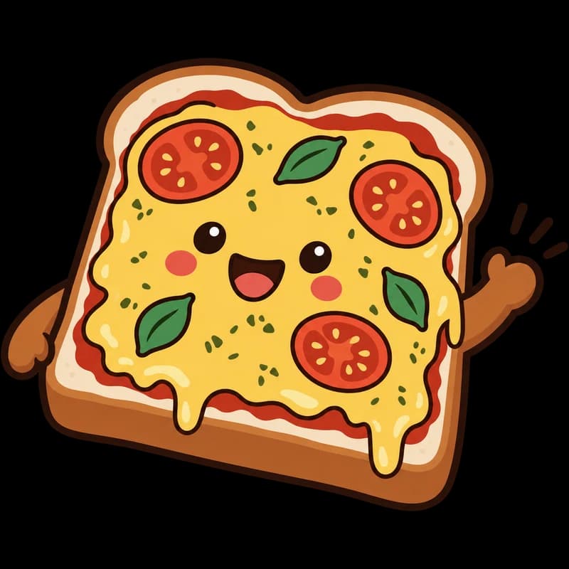 O Pão Pizza acenando